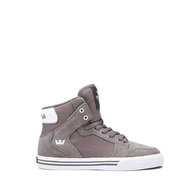 Supra VAIDER Sneaker High Kinder Grau Sale AKXUC0579